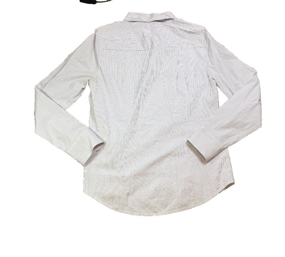 J Crew Button Up Shirt Womens Size Medium Haberdashery Poplin Long Sleeve Light - Picture 3 of 7